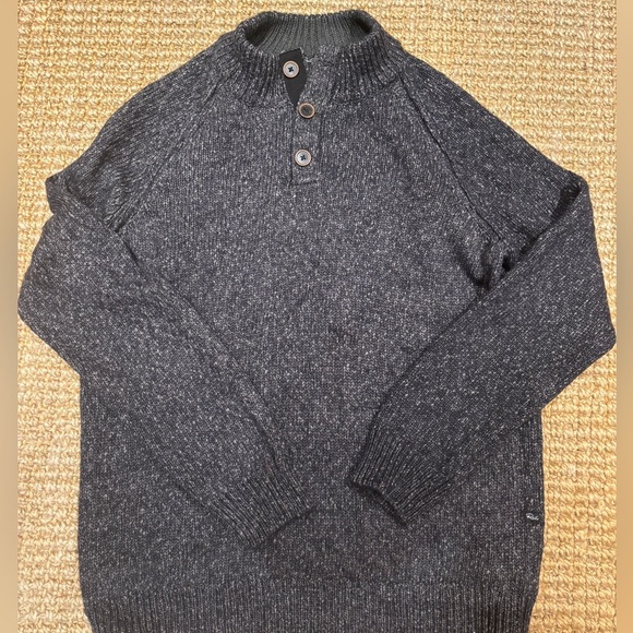 Rails men’s three button grey marled sweater size xl - Picture 1 of 6